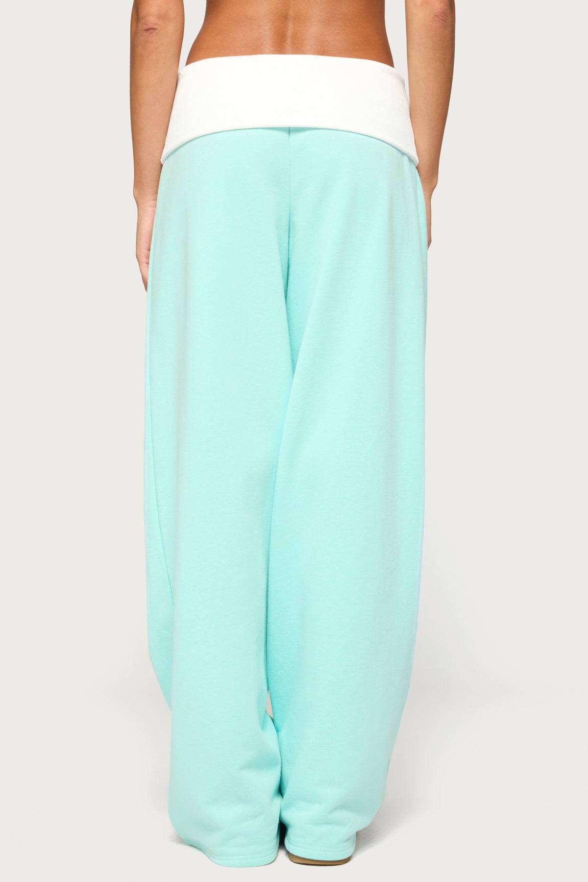 Idha Contrast Foldover Baggy Joggers