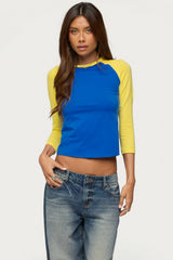 Emana Contrast Raglan Top