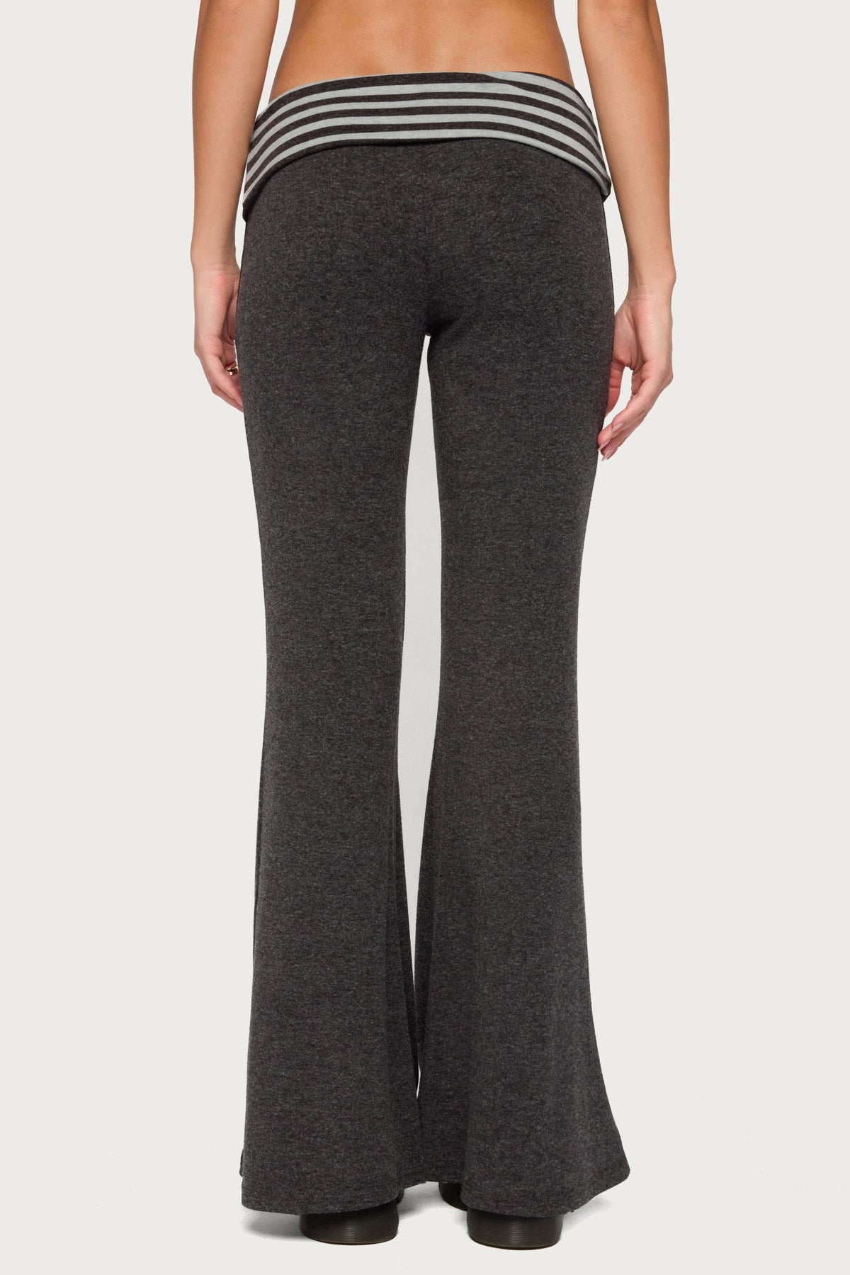 Stay Edikted Stripey Foldover Trousers