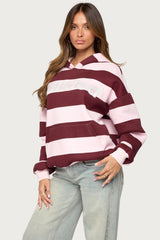 Edikted Striped Hoodie