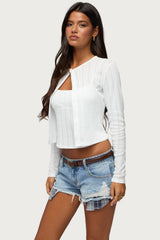 Adie Pointelle Cardigan