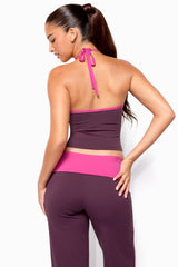 Dayna Contrast Halter Top