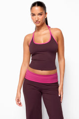 Dayna Contrast Halter Top