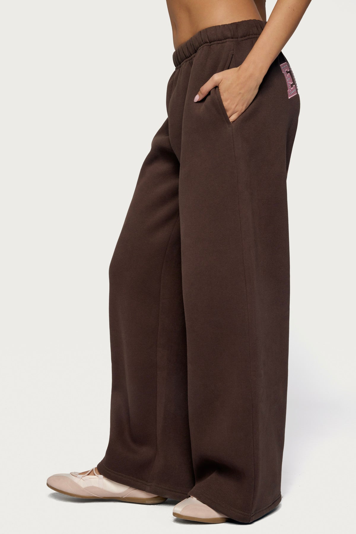 Edikted Glow Rhinestone Joggers