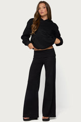 Angel Energy Sequin Foldover Trousers