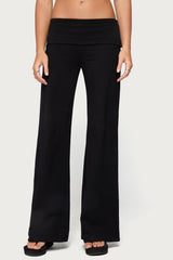 Angel Energy Sequin Foldover Trousers