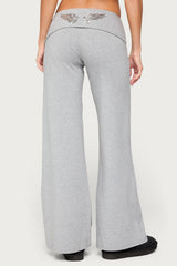 Angel Energy Sequin Foldover Trousers