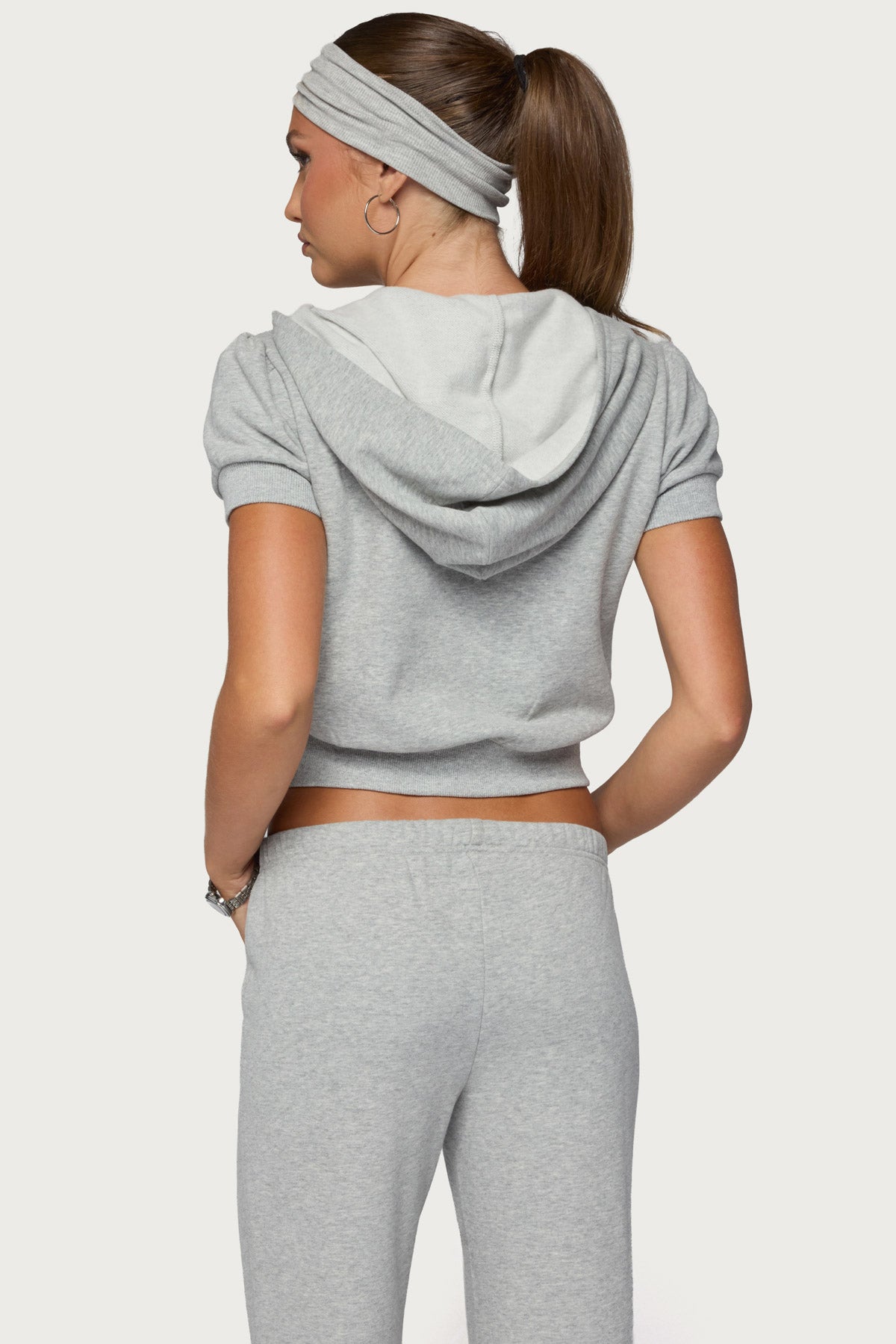 Rachel Short Sleeve Hooded Top