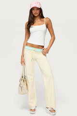 Clioh Contrast Waist Joggers