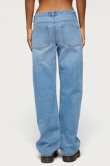 Juju Distressed Low Rise Baggy Jeans