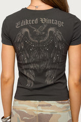 Edikted Vintage Studded T Shirt