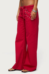 Kala Grommet Low Rise Baggy Jeans