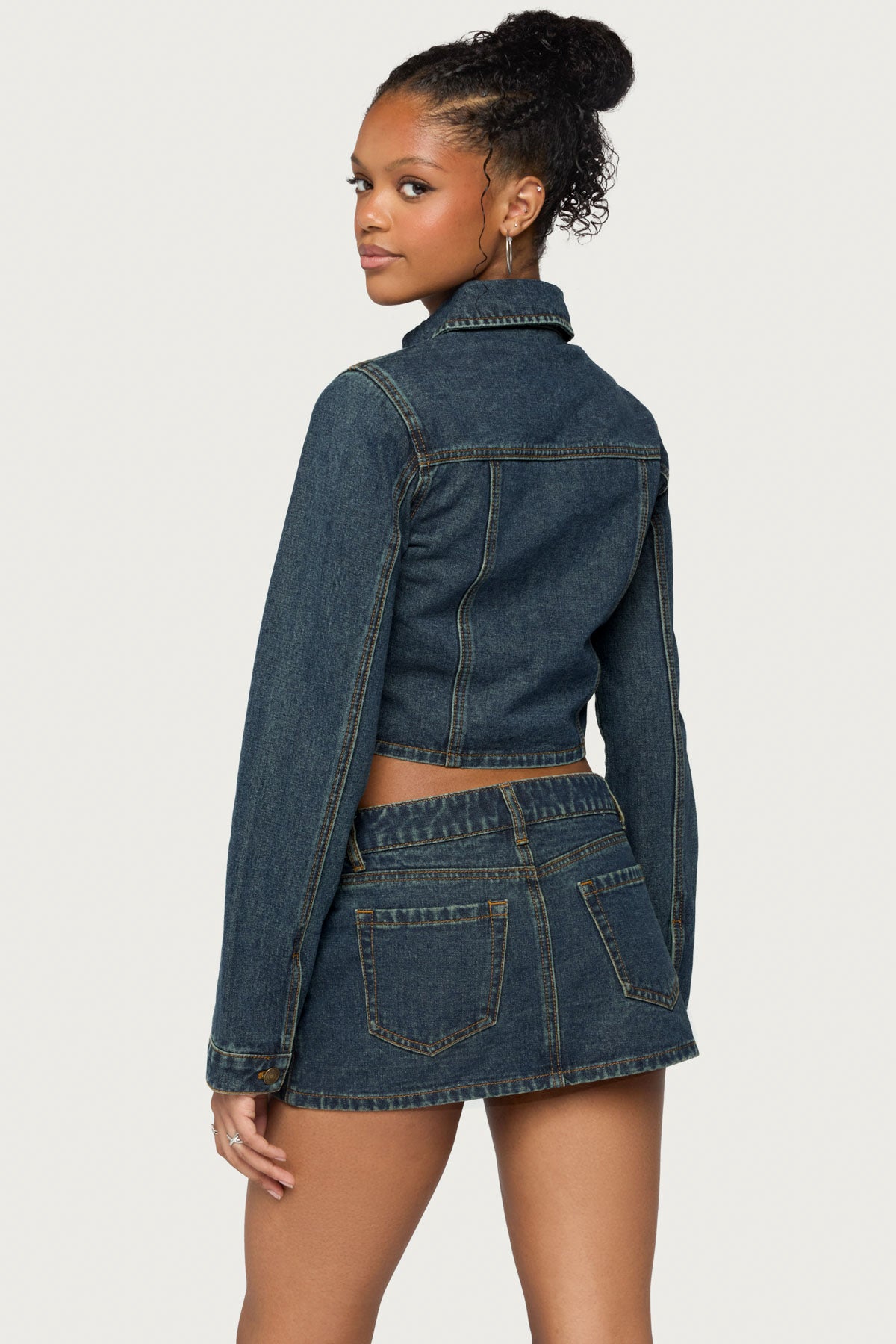 Dayla Cropped Denim Jacket