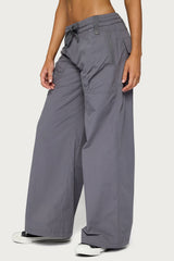 Kathleen Oversized Cotton Cargo Trousers