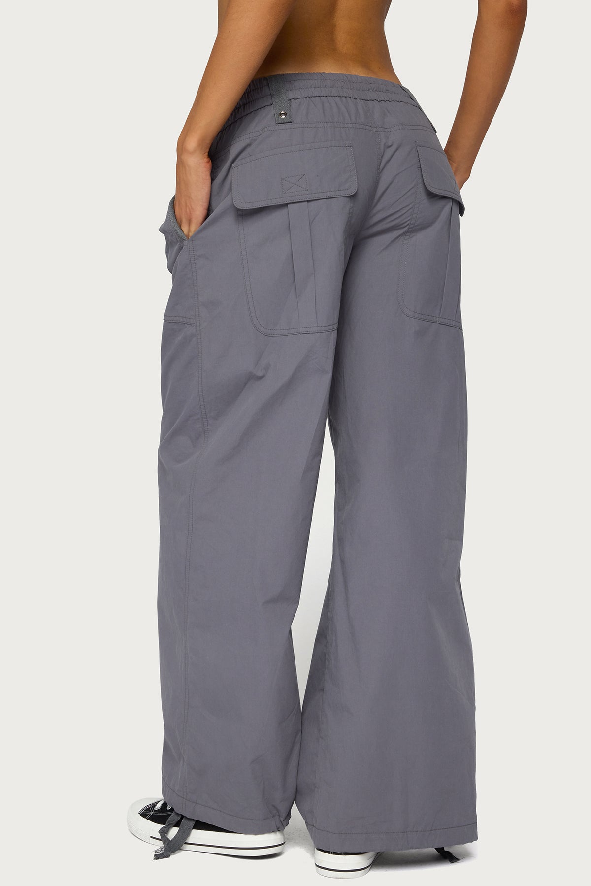 Kathleen Oversized Cotton Cargo Trousers