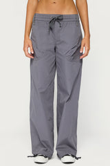 Kathleen Oversized Cotton Cargo Trousers