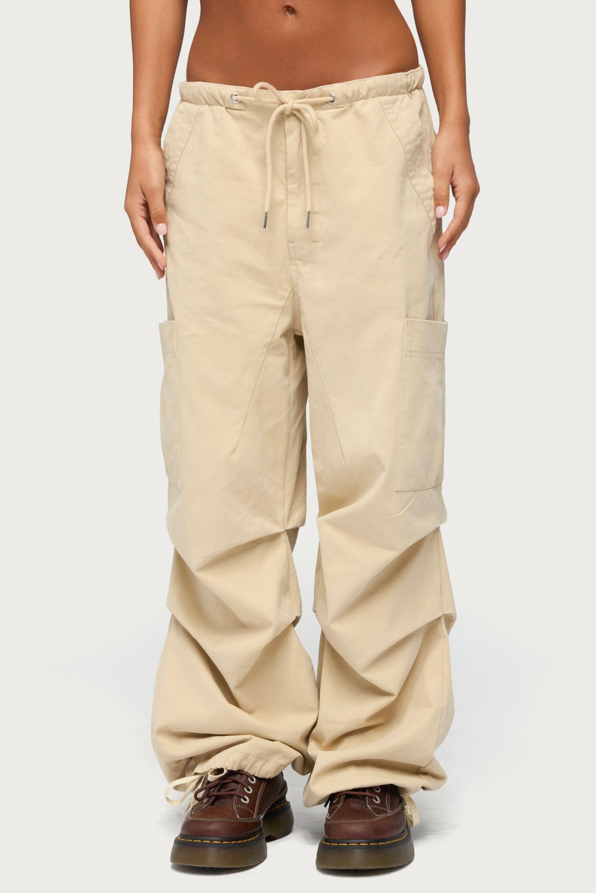 Emzi Baggy Cotton Cargo Trousers