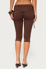Bardi Drawstring Foldover Capri Trousers