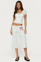 80 Sequin Capri Joggers
