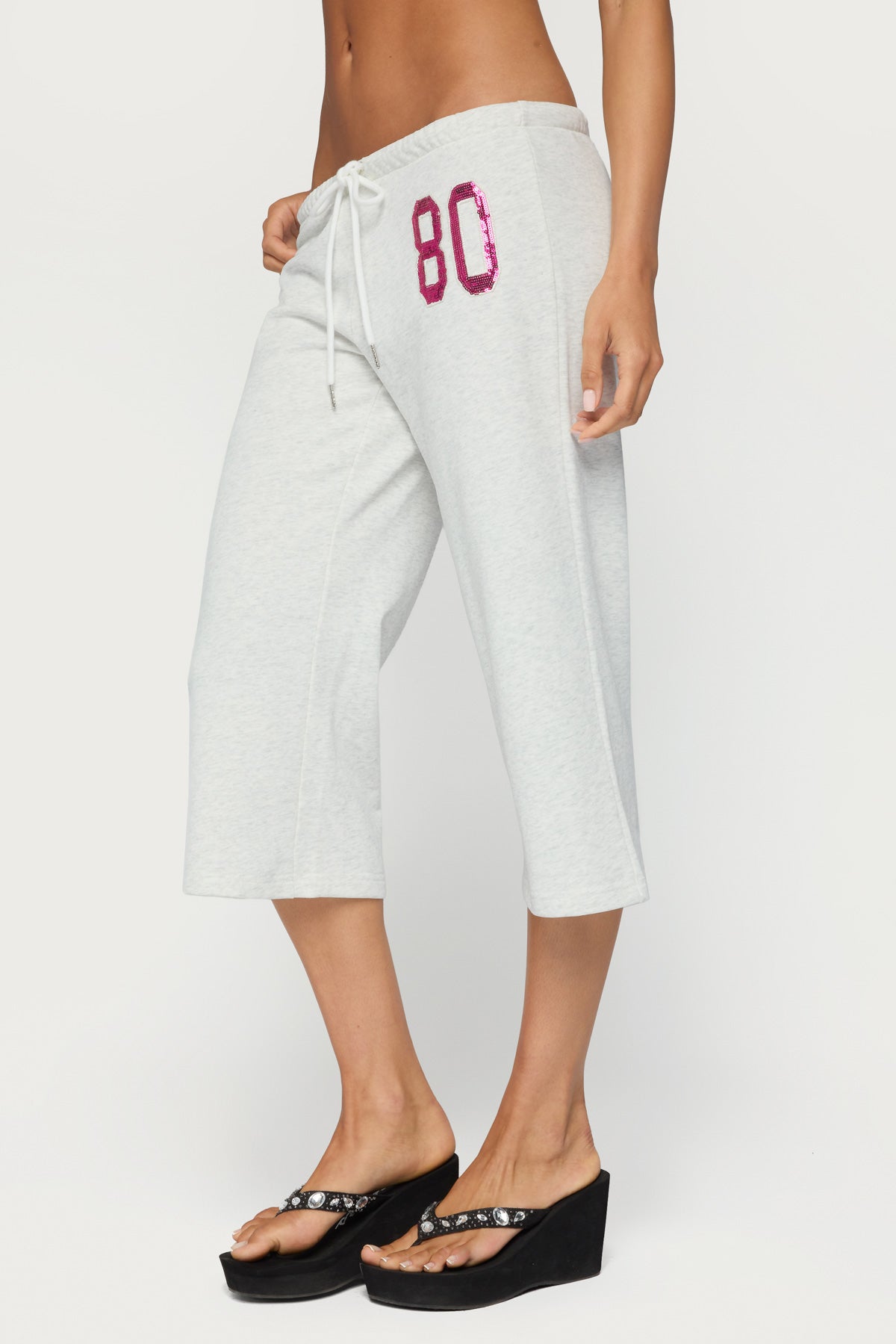 80 Sequin Capri Joggers