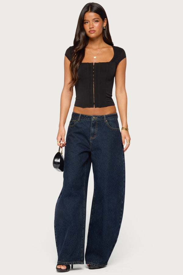 Airlie Hook & Eye Mesh Corset