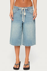Jaci Denim Bermuda Shorts