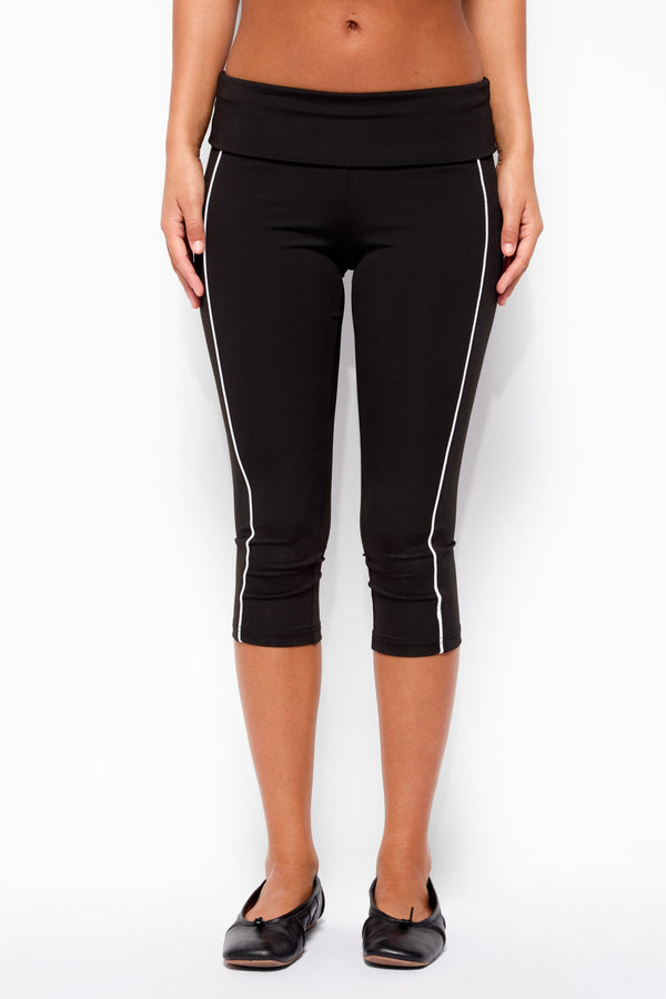 Ulay Stripey Foldover Capri Trousers