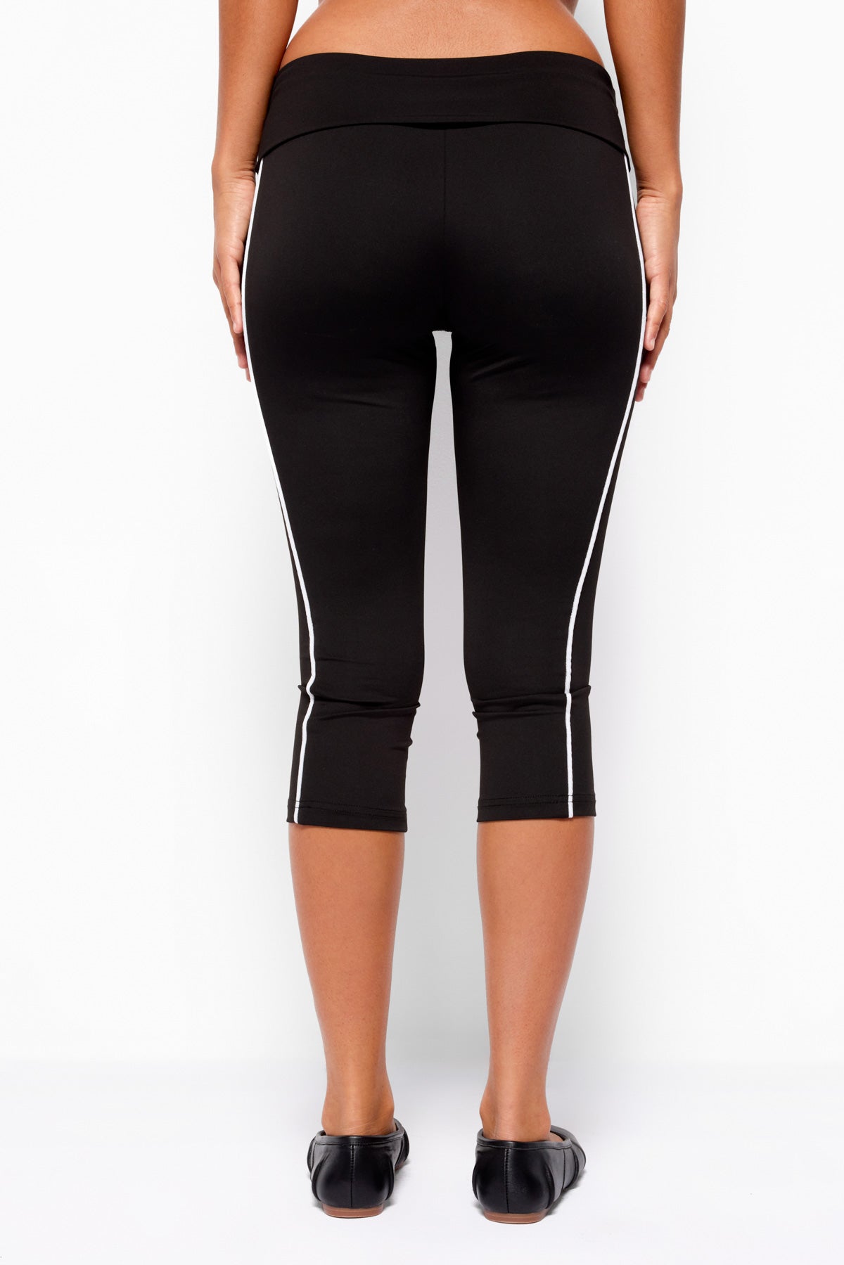 Ulay Stripey Foldover Capri Trousers