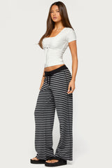 Tarla Striped Knit Trousers