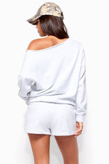 Karis Off Shoulder Oversized Sweatshirt