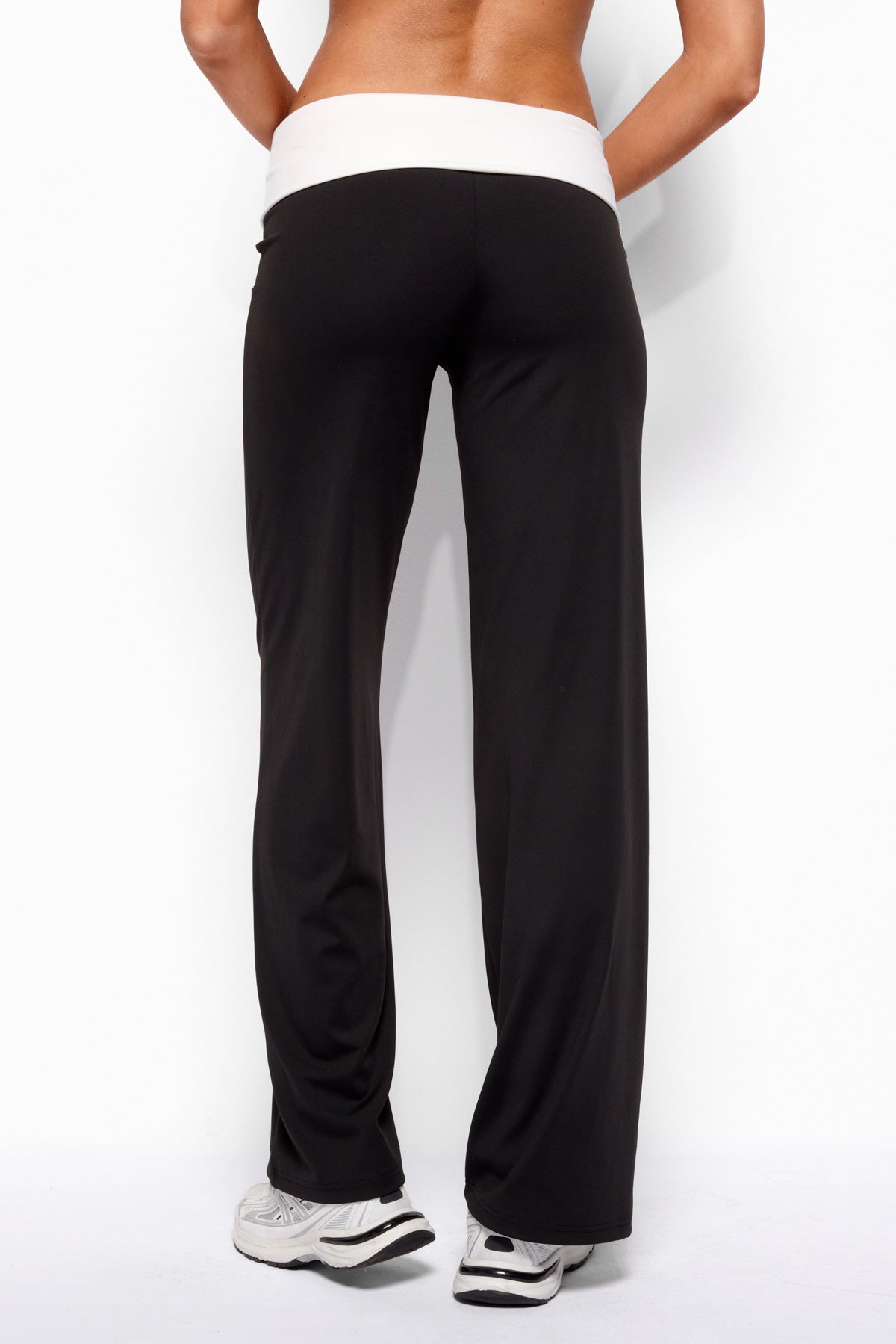 Reyna Contrast Foldover Trousers