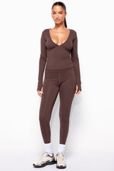 Seana Long Sleeve V Neck Top
