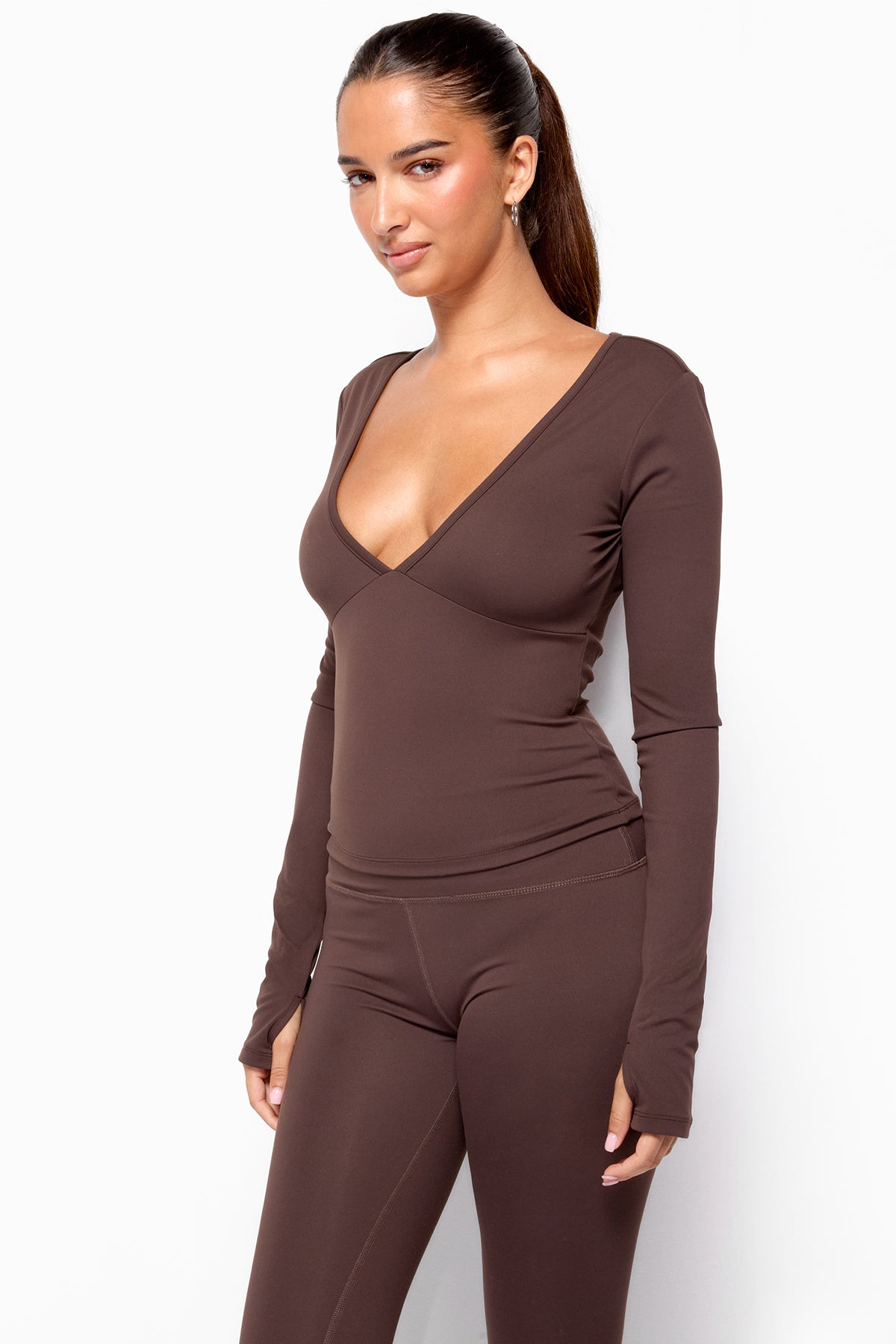 Seana Long Sleeve V Neck Top