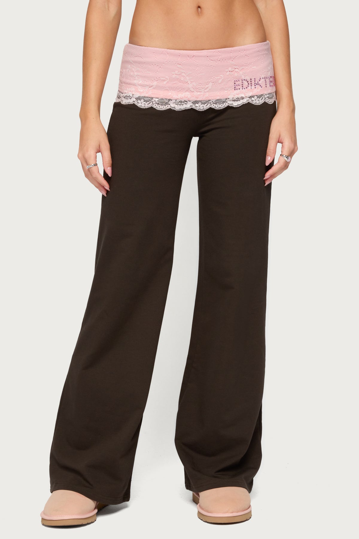 Chrissie Lacey Contrast Foldover Trousers