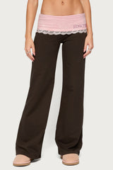 Chrissie Lacey Contrast Foldover Trousers