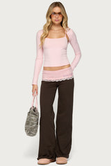 Chrissie Lacey Contrast Foldover Trousers
