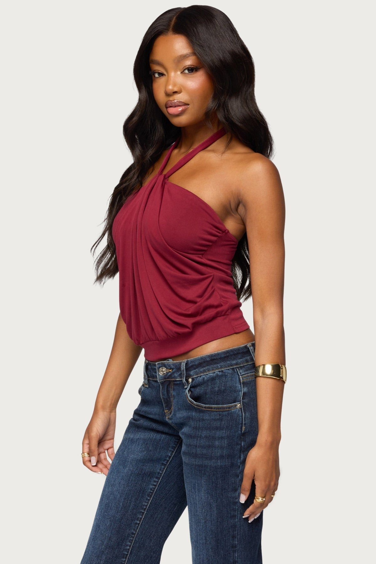 Jarli Draped Halter Top