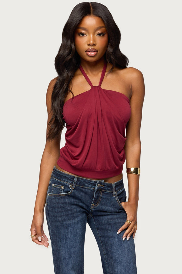 Jarli Draped Halter Top view 1