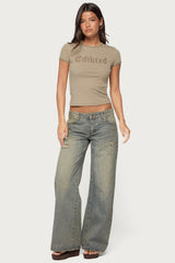 Edikted Studded T Shirt