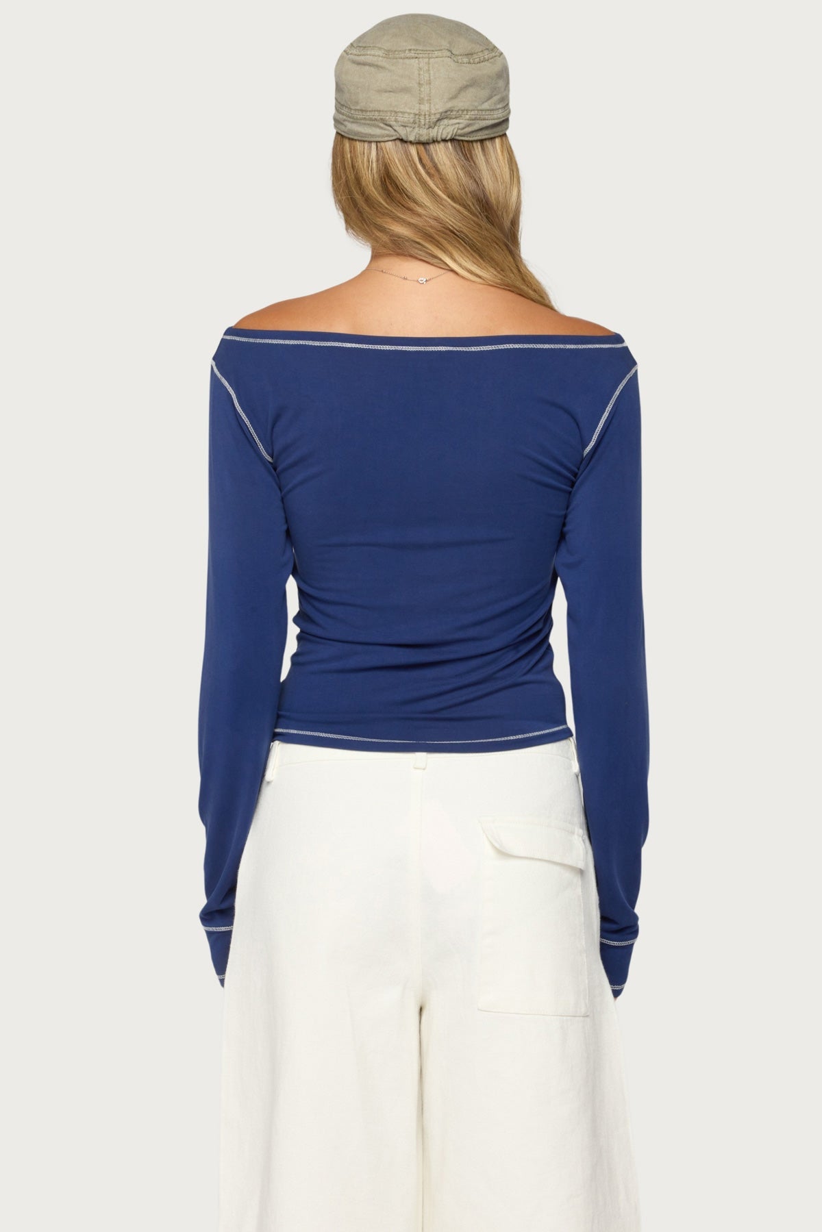 Brooklynn Boat Neck Long Sleeve Top