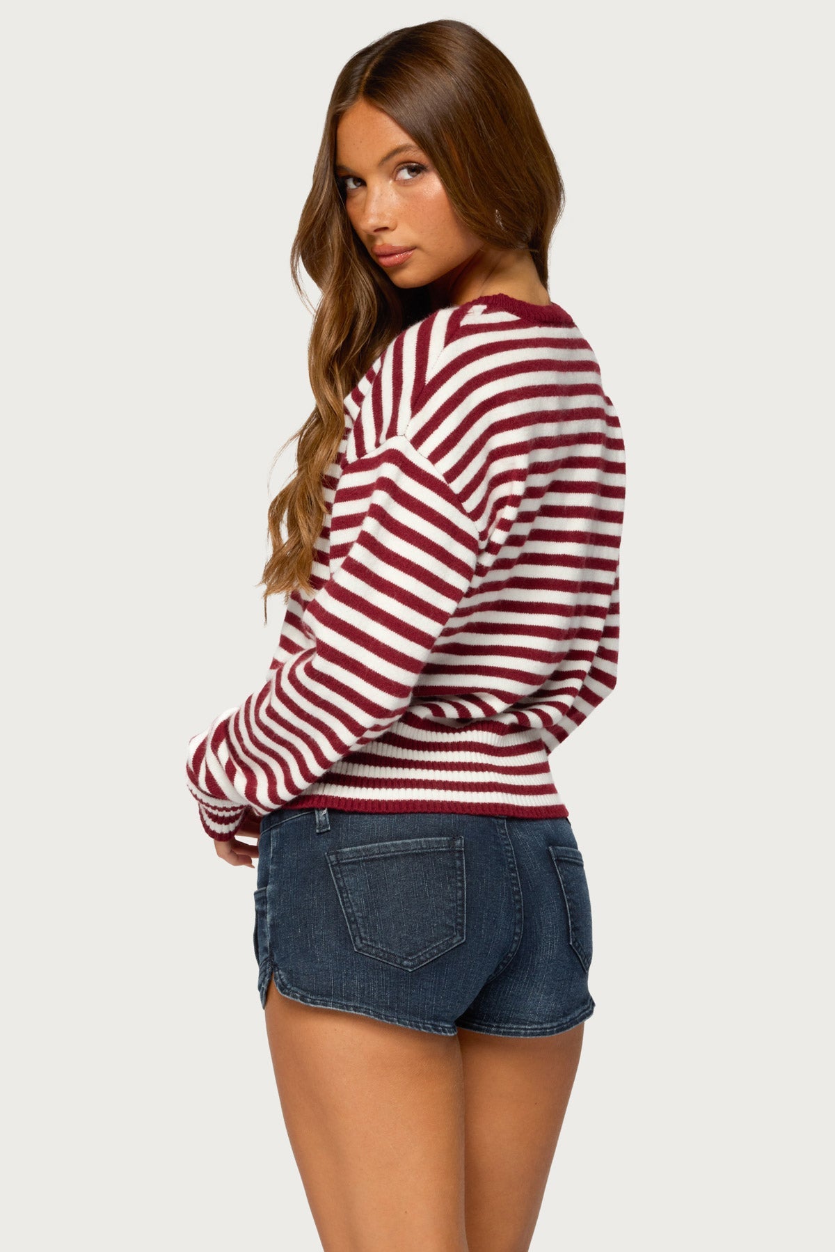 Marren Striped Knit Sweater
