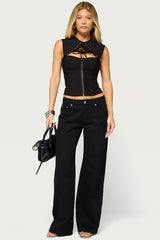 Ingi Lace Up Cutout Corset