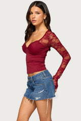 Heela Lacey V Neck Top