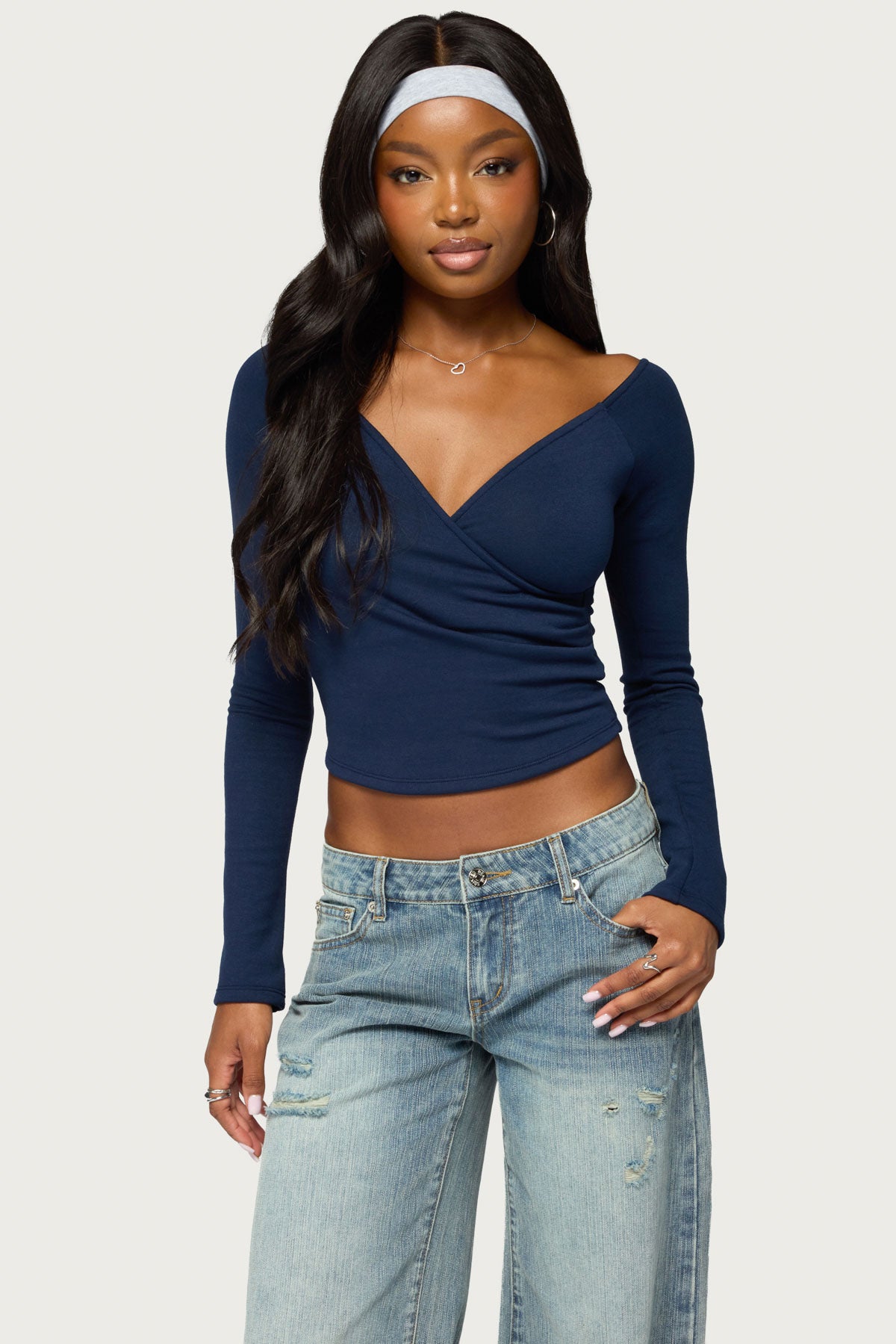 Tacie Long Sleeve Wrap Top