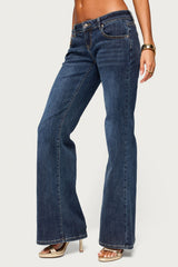 Girla Low Rise Wide Leg Jeans
