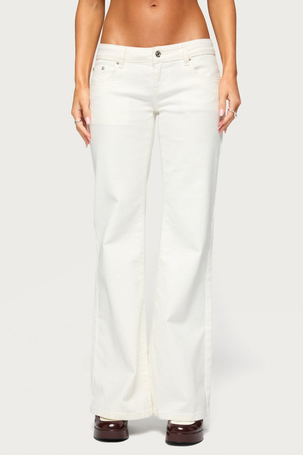 Girla Low Rise Wide Leg Jeans view 2