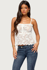 Blakelee Sheer Lace Top