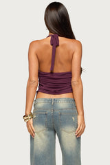 Adleigh Drawstring Halter Top