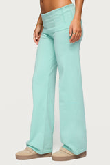 Wanel Pointelle Foldover Trousers