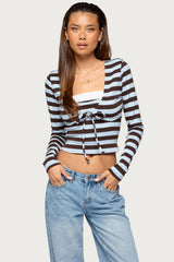 Blakeleigh Two Piece Tie Front Top